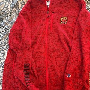 University of Maryland Champion Red men’s zipup